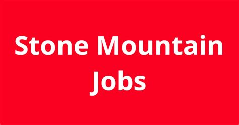 Jobs in stone mountain ga - Get notified about new Salesperson jobs in Stone Mountain, GA. Sign in to create job alert Similar Searches Salesperson jobs 273,487 open jobs Administrator jobs 476,673 open jobs ...